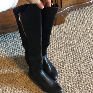 Black Knee High Boots